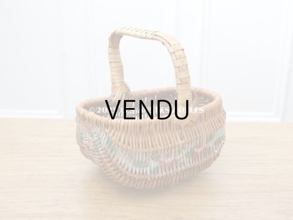 画像3: アンティーク  薔薇のパニエ ローズパニエ (3)