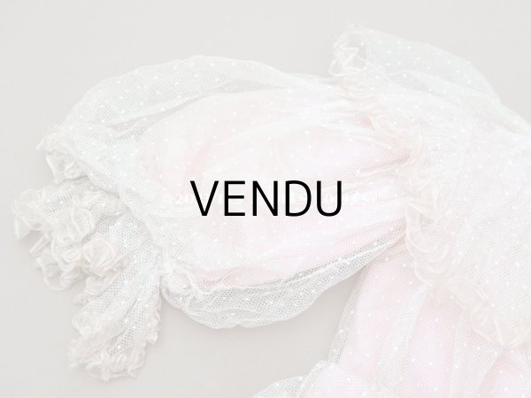 画像9: 1900年頃 アンティーク 小さな女の子のドレス ピンクのストライプ柄 レース付き (9)