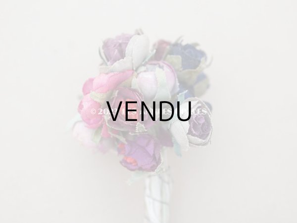 画像4: アンティーク 薔薇の布花 (4)