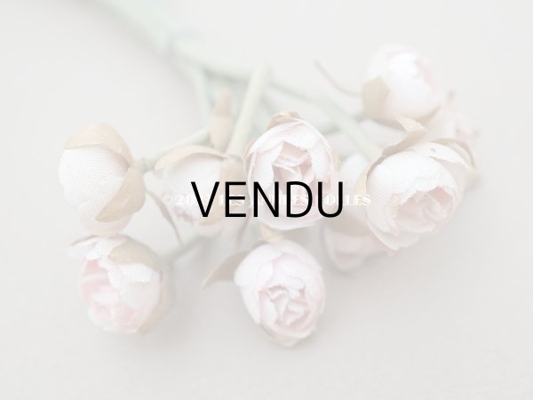 画像4: アンティーク パウダーピンクの薔薇の布花 (4)