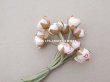 画像2: アンティーク パウダーピンクの薔薇の布花 (2)