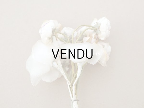 画像5: アンティーク 淡いパープル＆パウダーピンクの薔薇の布花 (5)