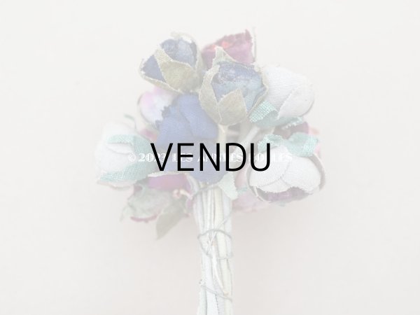 画像5: アンティーク 薔薇の布花 (5)