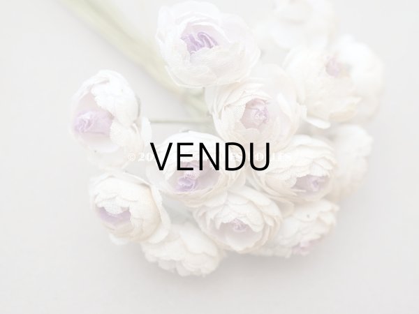 画像4: アンティーク 淡いパープル＆ホワイトの薔薇の布花 (4)