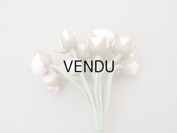 画像6: アンティーク パウダーピンクの薔薇の布花 (6)