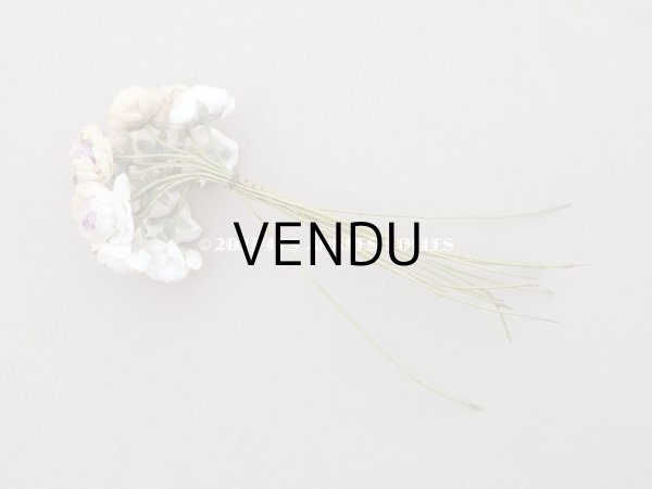 画像6: アンティーク 淡いパープル＆ホワイトの薔薇の布花 (6)