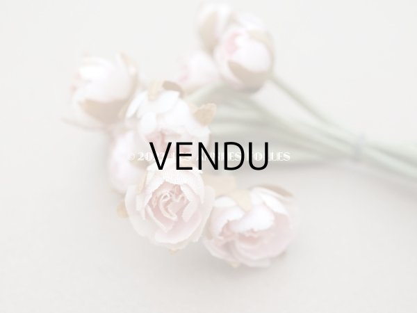 画像3: アンティーク パウダーピンクの薔薇の布花 (3)