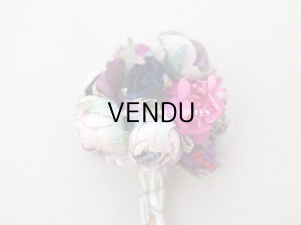 画像7: アンティーク 薔薇の布花 (7)