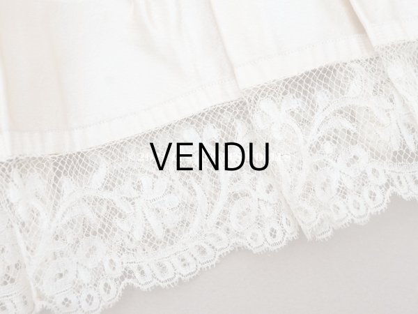 画像7: 19世紀末 アンティーク  ドレスの裾 シルクサテン＆レース 2.3m 25cm幅 淡いピンクページュ (7)