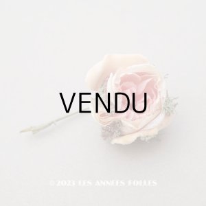 画像: アンティーク 小さな薔薇の布花　