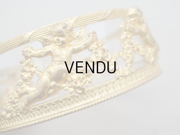 画像7: アンティーク 天使＆薔薇のガーランドのオルモル ジュエリーケース 小物入れ (7)