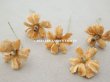 画像3: アンティーク 布花材料  ベルベットの花びら 10ピースのセット キャメル (3)
