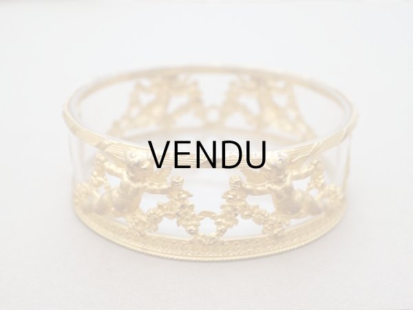 画像4: アンティーク 天使＆薔薇のガーランドのオルモル ジュエリーケース 小物入れ (4)