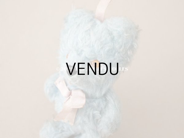 画像6: アンティーク とても小さなブルーのベア  (6)