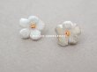 画像3: アンティーク 布花材料  ベルベットの花びらのセット ライトグレイ　10ピースのセット 1.5cm (3)
