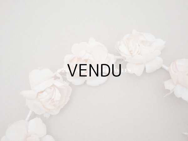 画像3: アンティーク ドール用 小さな花冠　ベビーピンクの薔薇  ティアラ　 (3)