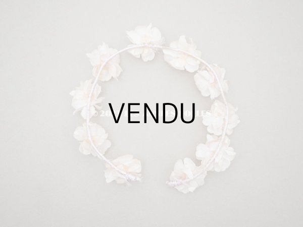 画像6: アンティーク ドール用 小さな花冠　ベビーピンクの薔薇  ティアラ　 (6)