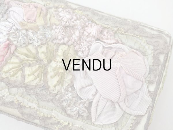 画像6: アンティーク ロココモチーフ付 グローブボックス　カルトナージュボックス　 (6)