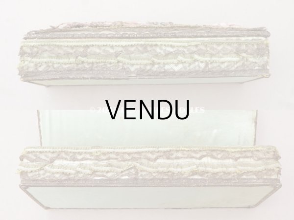 画像12: アンティーク ロココモチーフ付 グローブボックス　カルトナージュボックス　 (12)