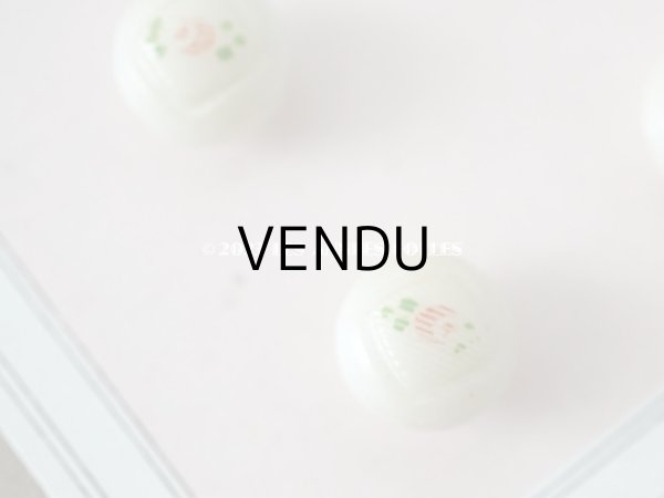 画像3: アンティーク ボタン 薔薇のハンドペイント 9mm　12ピースのセット (3)