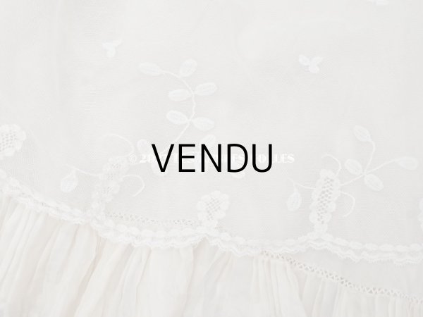 画像19: 1900年頃 アンティーク ベビー用ケープ シルクのプリーツ＆プリンセスレース (19)