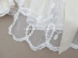 画像13: 1900年頃 アンティーク ベビー用ケープ シルクのプリーツ＆プリンセスレース (13)