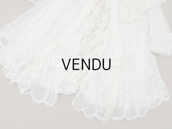 画像11: 1900年頃 アンティーク ベビー用ケープ シルクのプリーツ＆プリンセスレース (11)