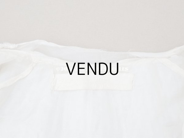 画像20: 1900年頃 アンティーク ベビー用ケープ シルクのプリーツ＆プリンセスレース (20)