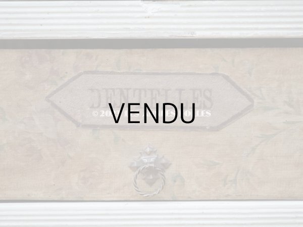 画像13: ＊蚤の市＊アンティーク 薄紫の薔薇模様　カルトナージュチェスト   (13)
