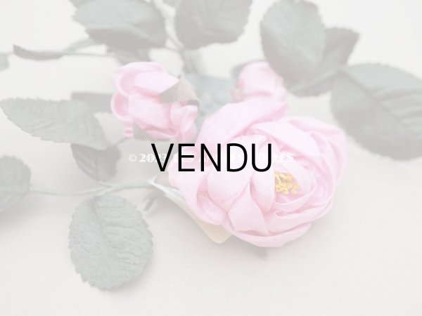 画像3: 未使用　アンティーク シルク製 薔薇の布花 ラベル付き　- AUX GALERIES LAFAYETTE - (3)