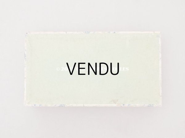 画像4: アンティーク カルトナージュボックス  ブルーの薔薇＆ピンクのリボン (4)