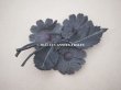 画像3: アンティーク ベルベットの布花　黒 (3)
