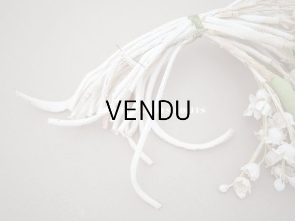 画像6: 1900年代 アンティーク 鈴蘭の布花 (6)