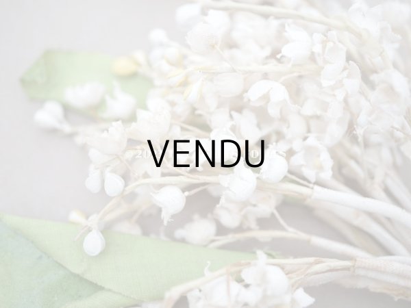 画像4: 1900年代 アンティーク 鈴蘭の布花 (4)