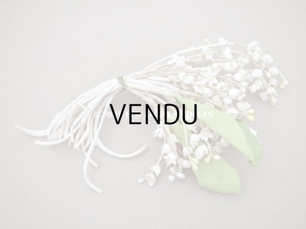 画像5: 1900年代 アンティーク 鈴蘭の布花 (5)