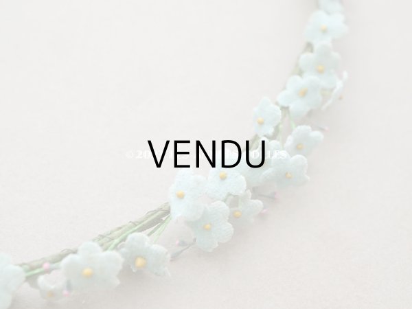 画像4: アンティーク 勿忘草の花冠 ティアラ ベビーブルー (4)