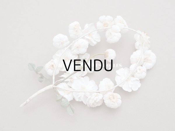 画像7: アンティーク オフホワイトの薔薇の布花　ブーケ (7)