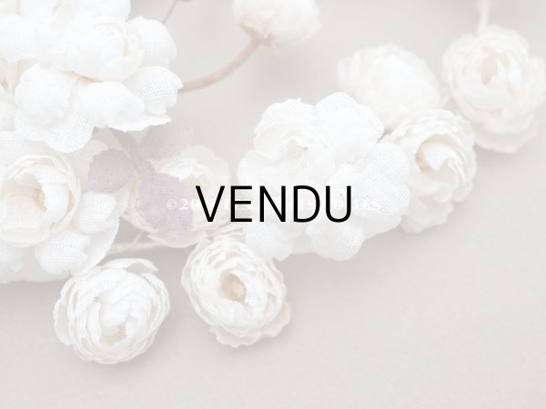 画像4: アンティーク オフホワイトの薔薇の布花　ブーケ (4)