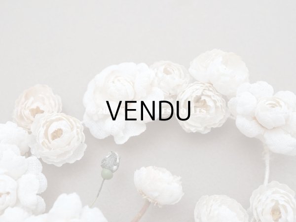 画像5: アンティーク オフホワイトの薔薇の布花　ブーケ (5)