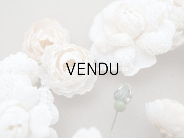 画像6: アンティーク オフホワイトの薔薇の布花　ブーケ (6)