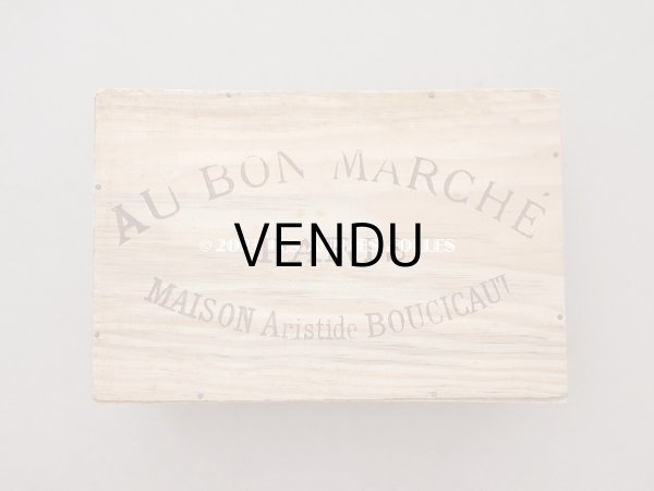 画像2: アンティーク ボンマルシェの郵送用木箱 - AU BON MARCHE PARIS - (2)