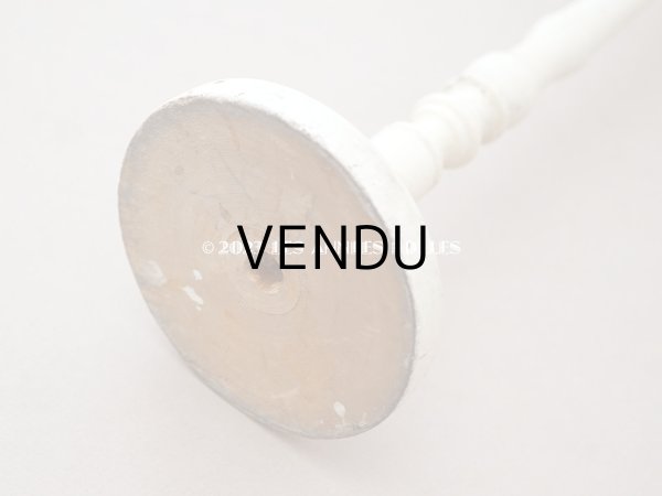 画像8: アンティーク ハットスタンド クリーム色 高さ 約41cm (8)