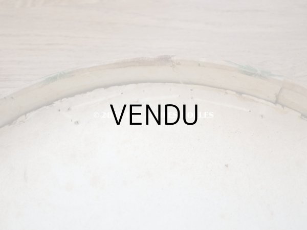 画像13: アンティーク  カルトナージュのハットボックス　芥子の花＆ミモザ　35.2×31.6×20cm (13)