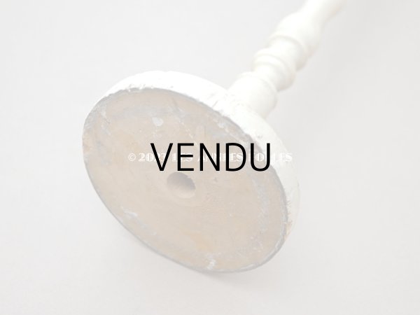 画像15: アンティーク ハットスタンド クリーム色 高さ 約41cm (15)