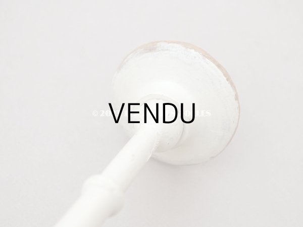 画像11: アンティーク ハットスタンド クリーム色 高さ 約41cm (11)