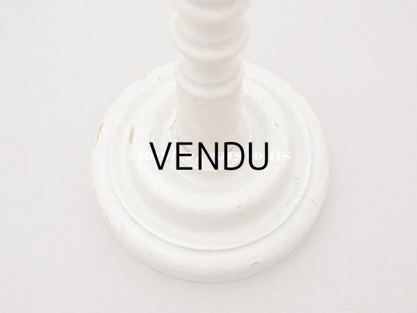 画像14: アンティーク ハットスタンド クリーム色 高さ 約41cm (14)