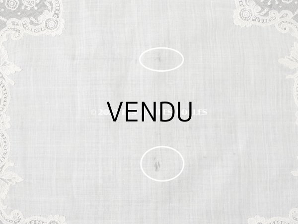 画像3: アンティーク ポワンドローズ  結婚式のハンカチ  【ポワン・ド・ローズ】　【ポワン・ド・ガーズ】  (3)