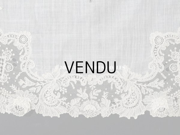 画像10: アンティーク ポワンドローズ  結婚式のハンカチ  【ポワン・ド・ローズ】　【ポワン・ド・ガーズ】  (10)