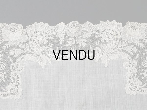 画像5: アンティーク ポワンドローズ  結婚式のハンカチ  【ポワン・ド・ローズ】　【ポワン・ド・ガーズ】  (5)
