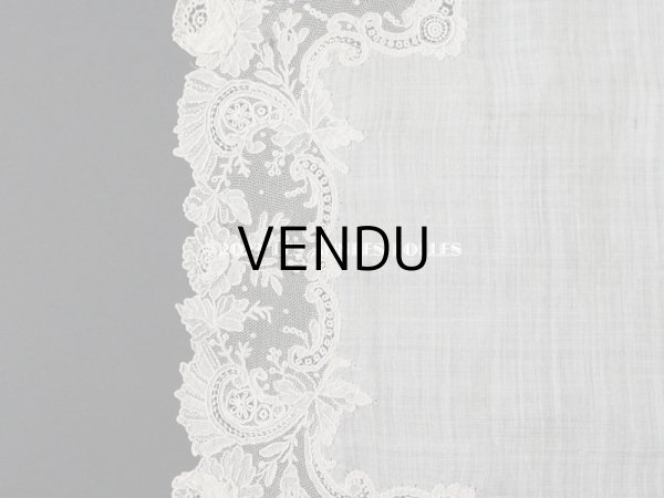 画像7: アンティーク ポワンドローズ  結婚式のハンカチ  【ポワン・ド・ローズ】　【ポワン・ド・ガーズ】  (7)